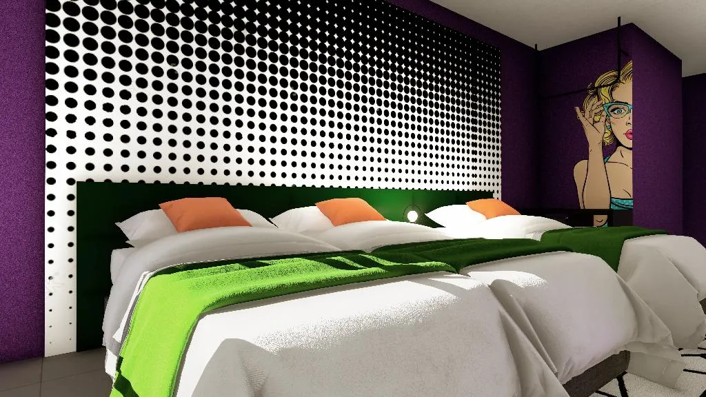 TRIPLE SEA VIEW Room, Casual Pop Art Benidorm, Costa Blanca
