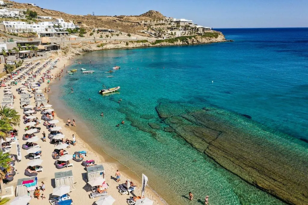Beach, Tropicana Hotel, Mykonos