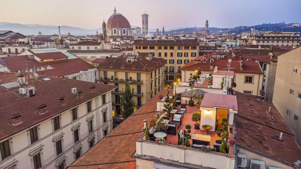 General view, Annabella Hotel Roof Terrace, Florence