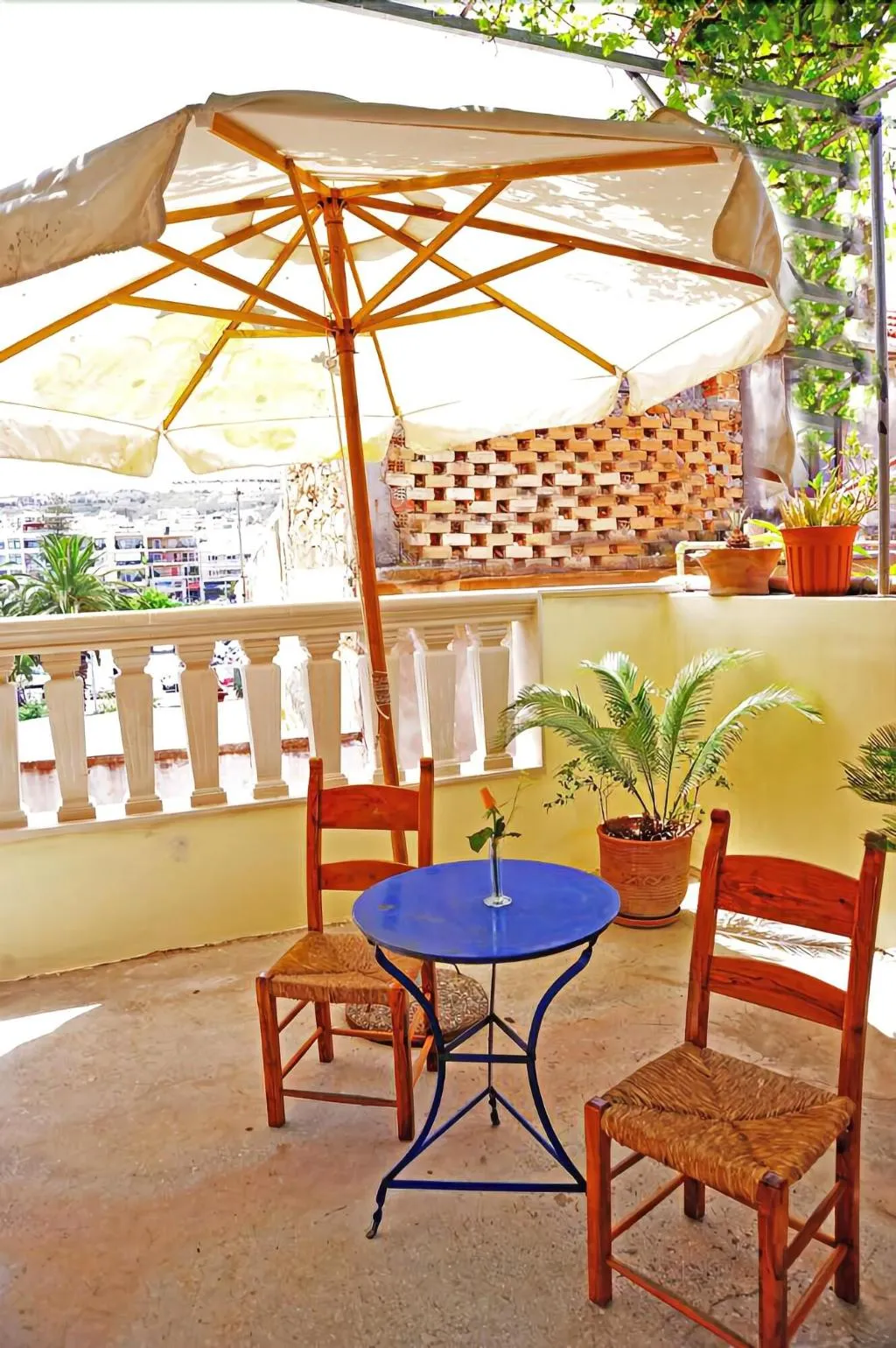 Terrace, Byzantine Hotel, Crete