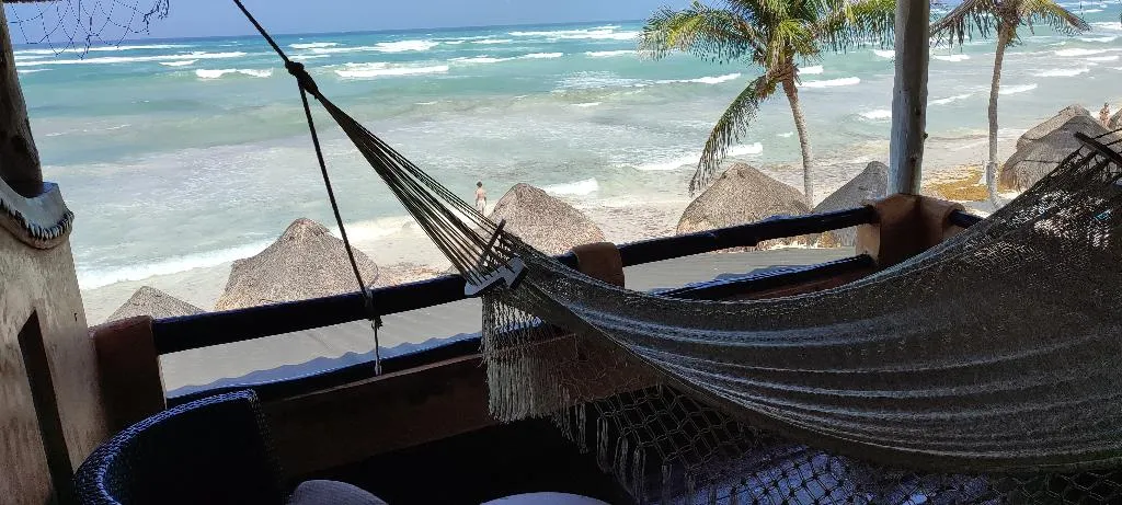 JUNIOR SUITE OCEAN VIEW Room, Villa Las Estrellas Tulum - located at party zone, Cancun Area