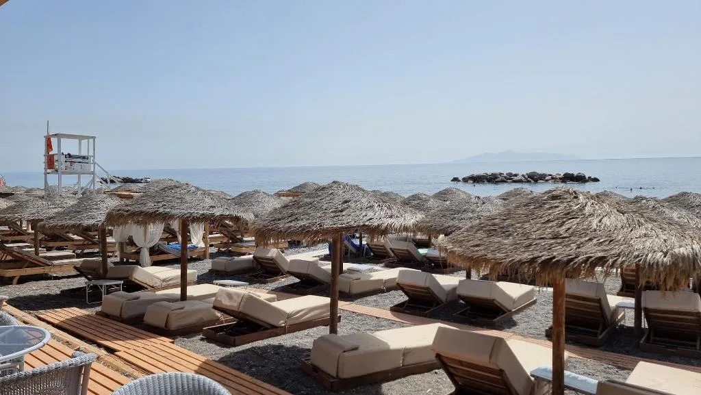 General view, Nostos Beach, Santorini