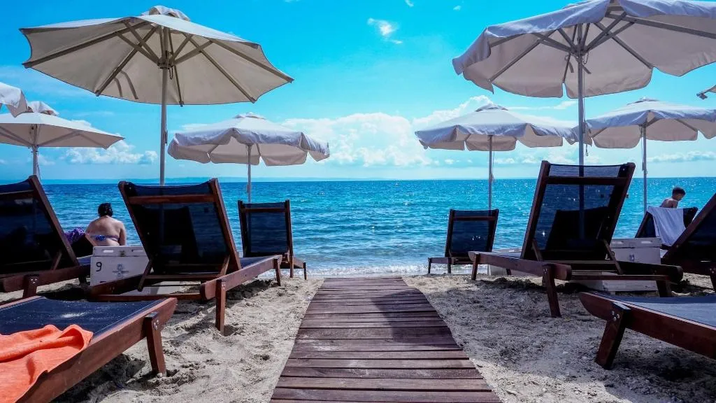 Beach, Costa Domus Blue Luxury Apartments, Thessaloniki