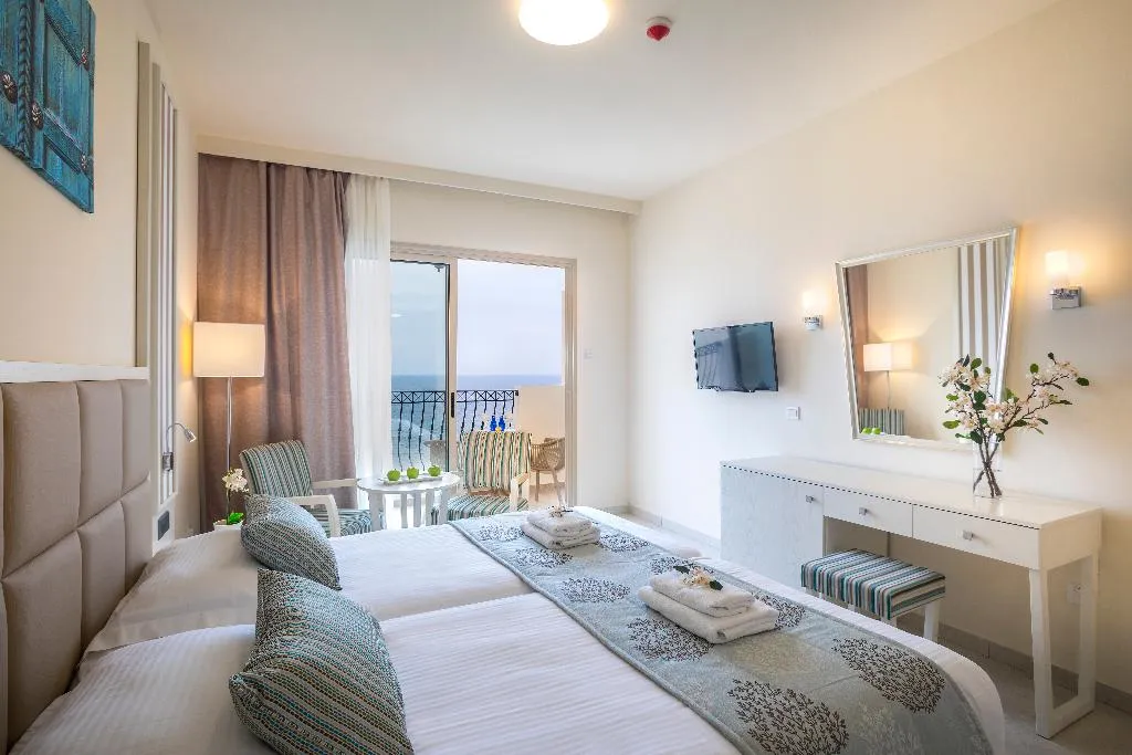 Double or Twin SUPERIOR SEA VIEW Room, Aquamare Beach Hotel & Spa, Cyprus