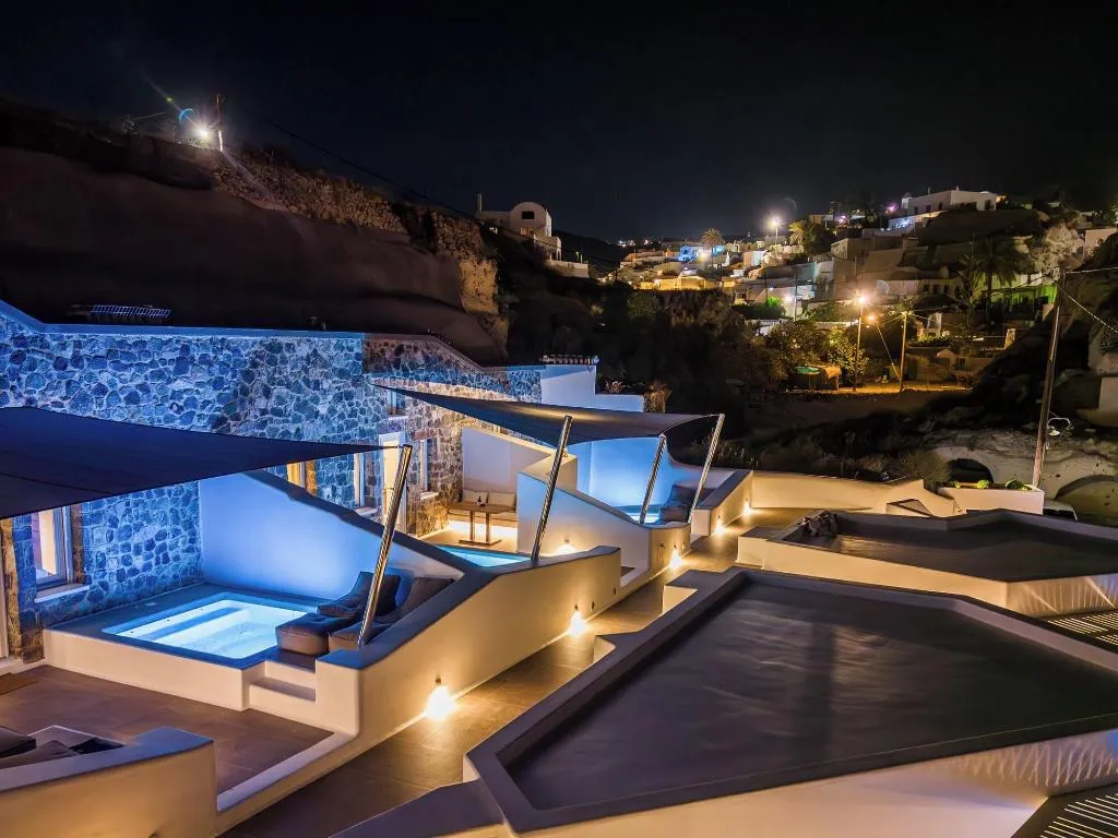 General view, Victoria Caves, Santorini