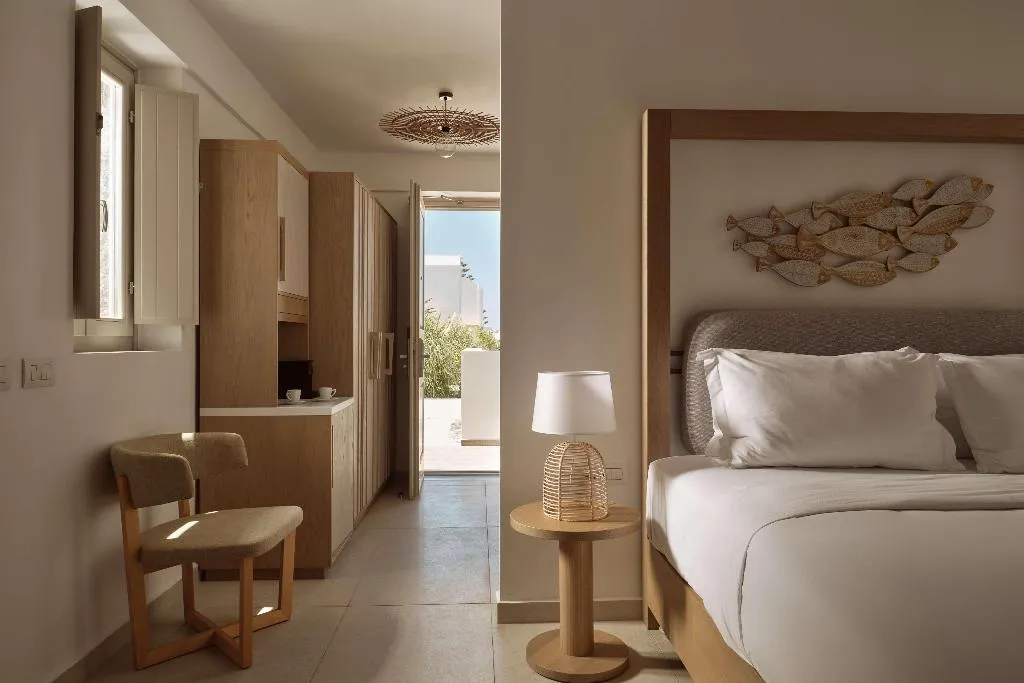JUNIOR SUITE KING SIZE BED Room, Sea Breeze Santorini Beach Resort, Curio Collectio, Santorini