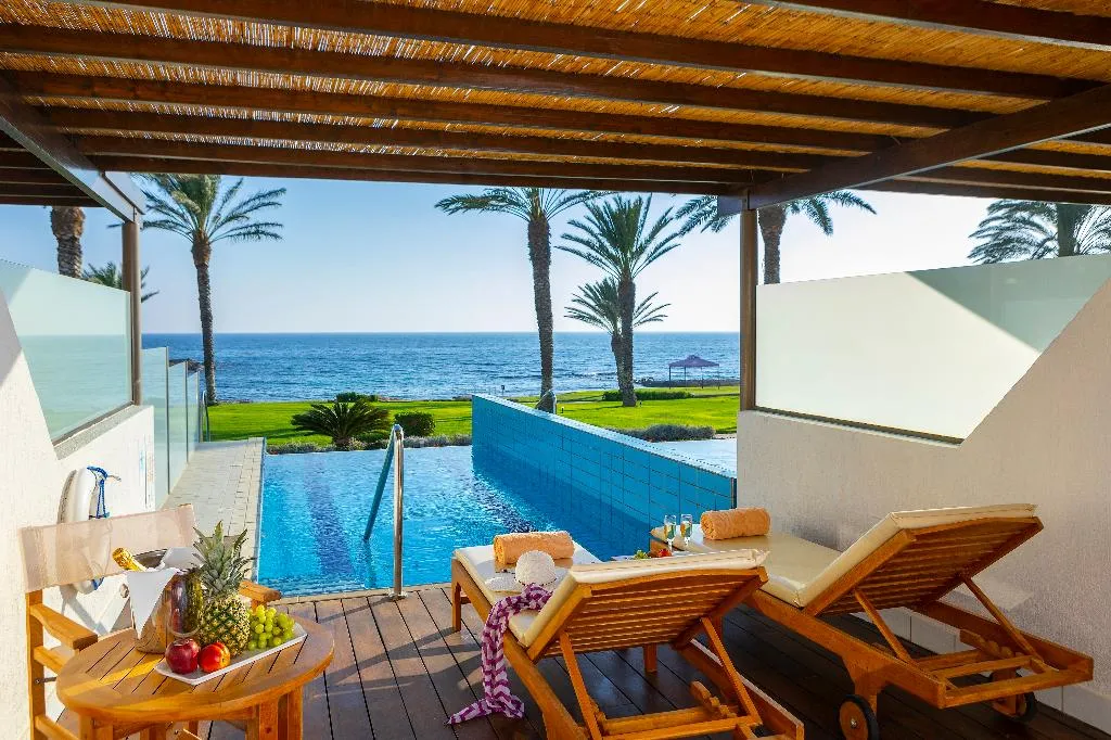 JUNIOR SUITE SEA VIEW WITH PRIVATE POOL Room, Constantinou Bros Athena Beach Hotel, Cyprus