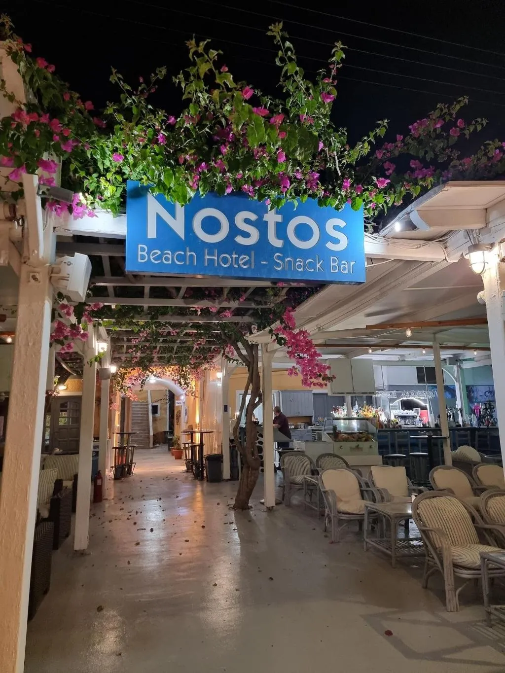 Restaurant, Nostos Beach, Santorini