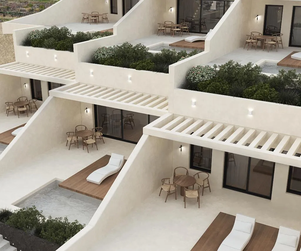 General view, Pnoe Luxury Suites, Santorini