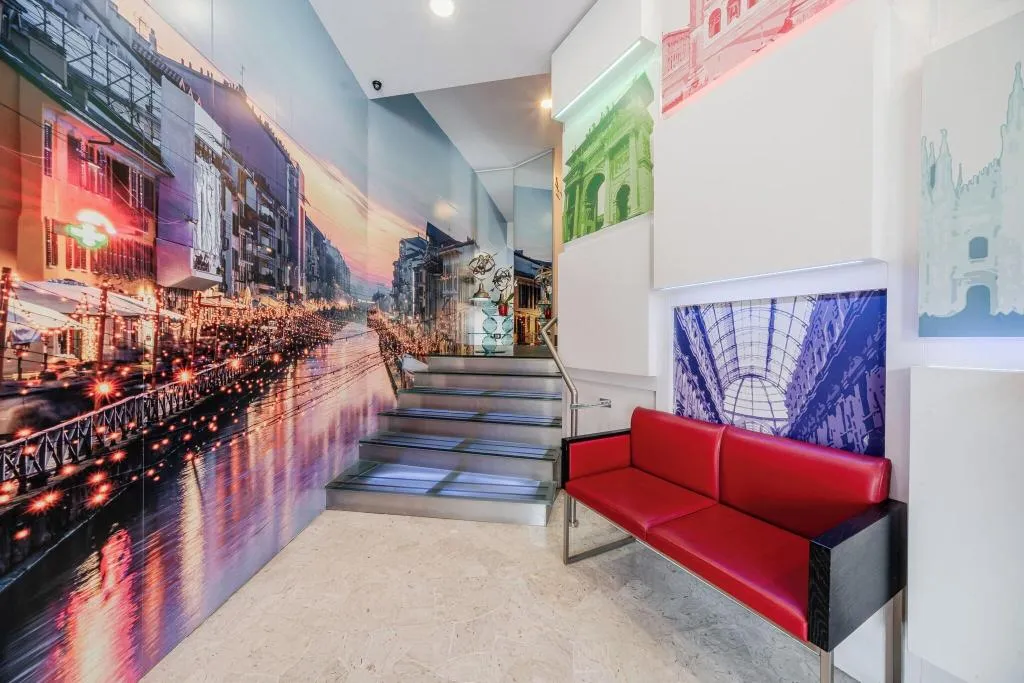 Lobby, Hotel Milano Navigli, Milan
