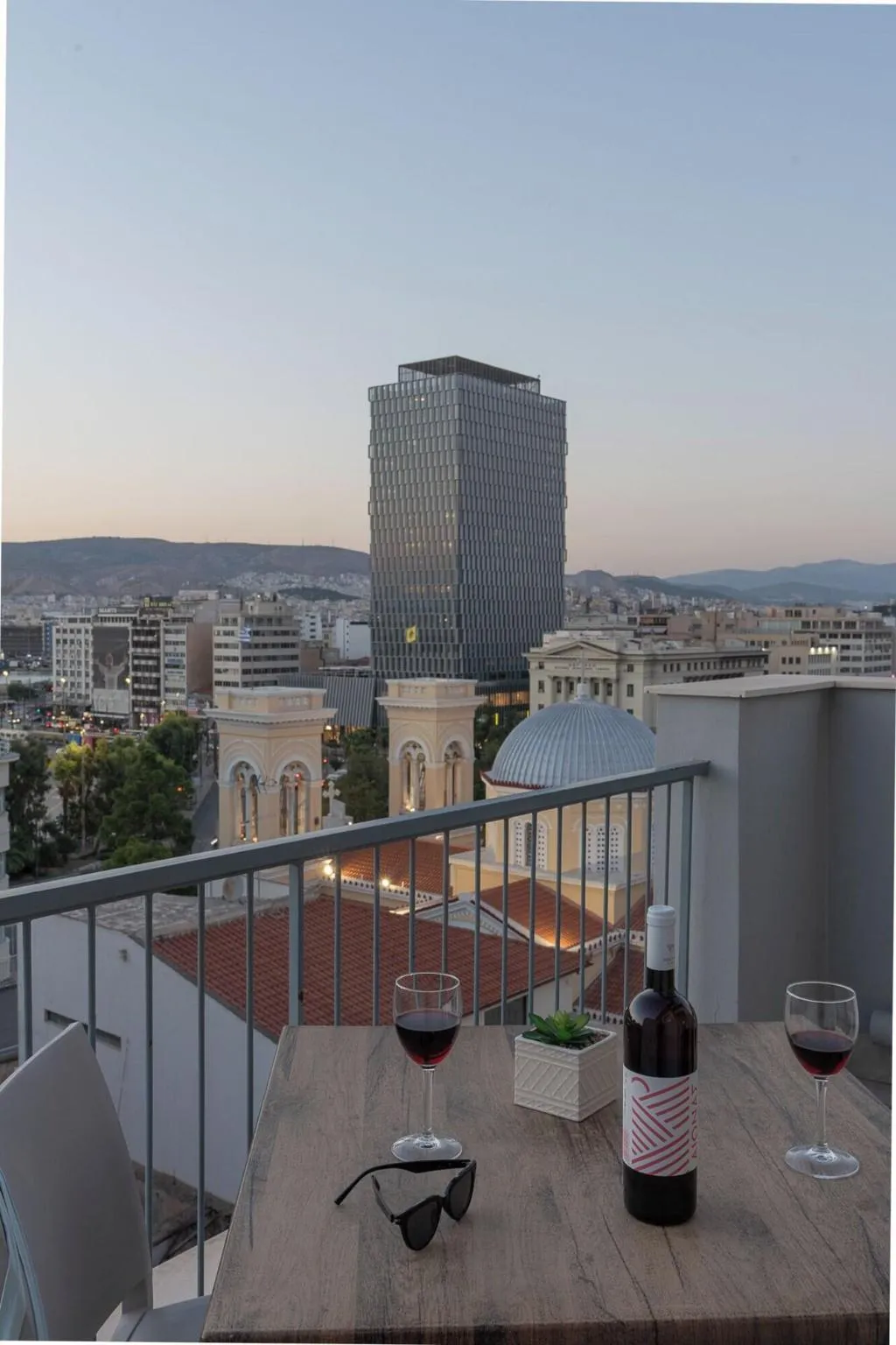 Terrace, Piraeus City Hotel, Athens