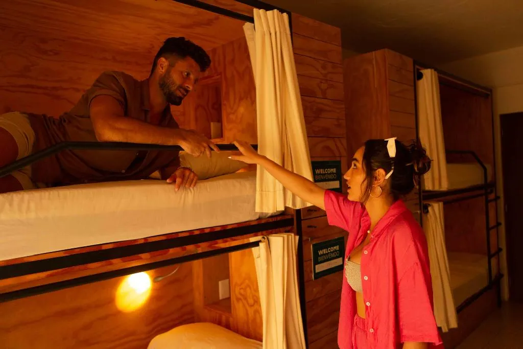 Bed in dormitory COMFORT Room, Nomads Hotel, Hostel & Rooftop Pool, Cancun Area