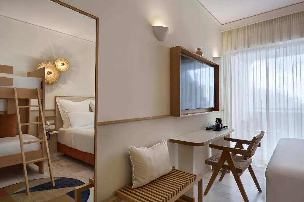 FAMILY ROOM BUNK BED Room, Brown Beach Chalkida Resort, Athens