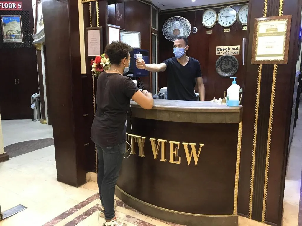 Lobby, City View Hotel, Cairo