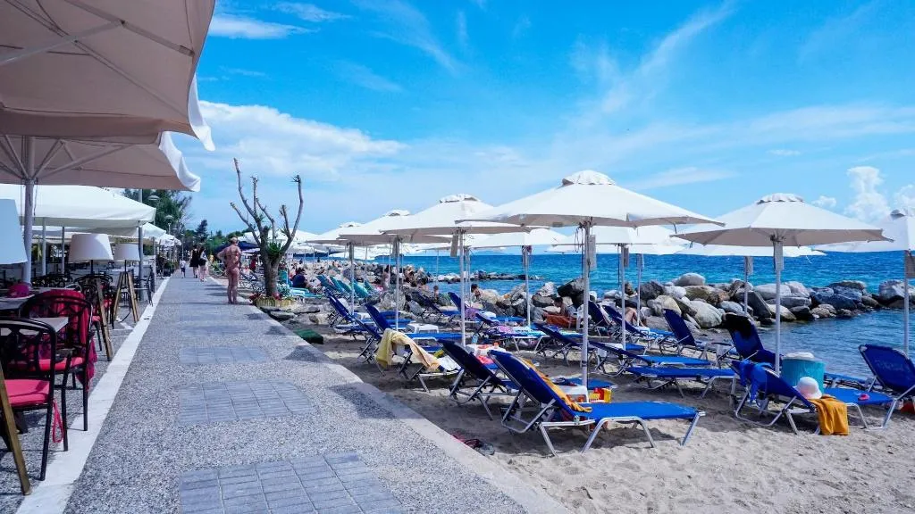 Beach, Costa Domus Blue Luxury Apartments, Thessaloniki