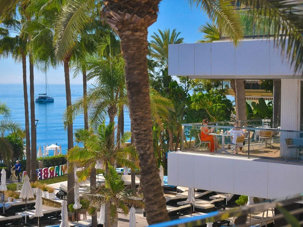 Terrace, Amàre Beach Hotel Marbella, Costa Del Sol
