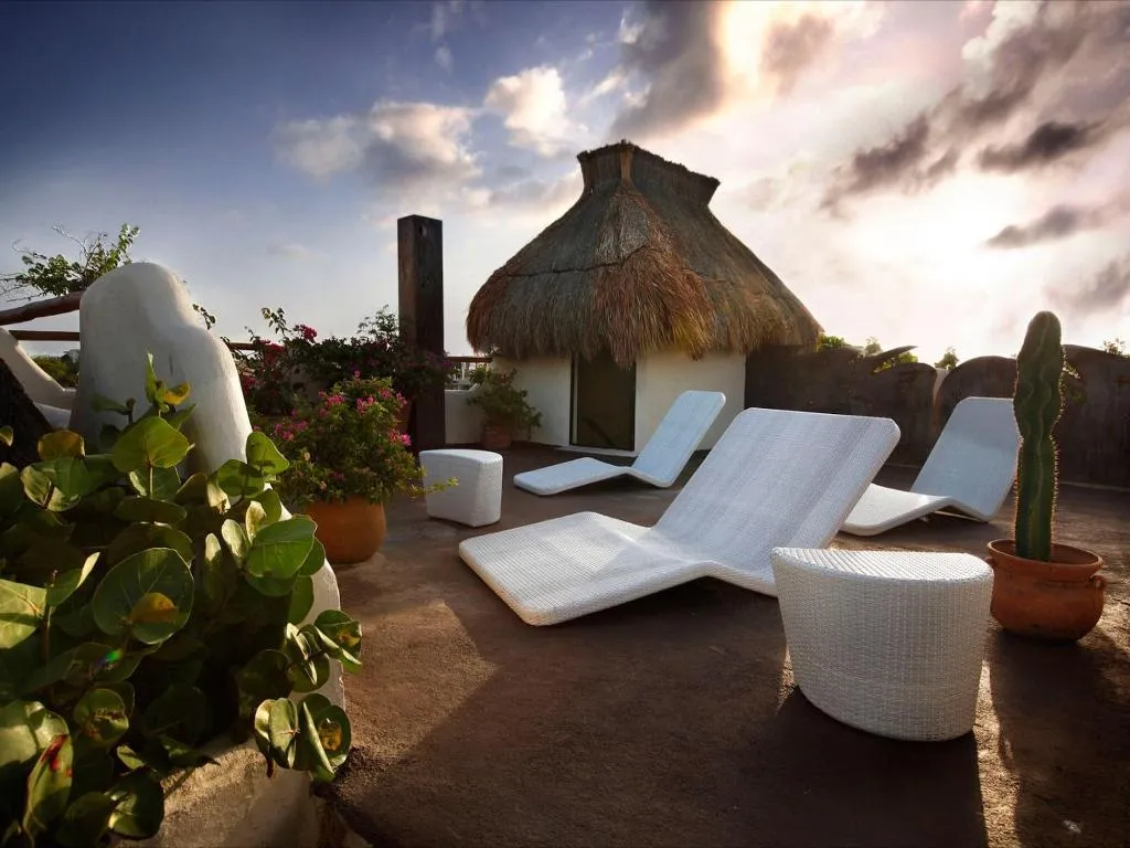 Terrace, Kinbe Deluxe Boutique Hotel, Playa Del Carmen