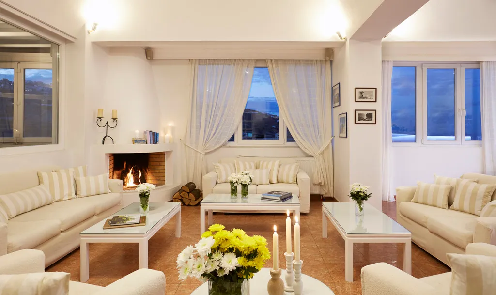 Lobby, Milos Villas, Santorini