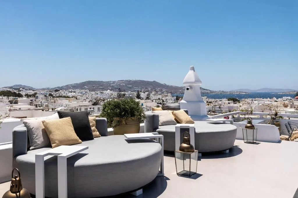Terrace, The Townhouse Mykonos, Mykonos
