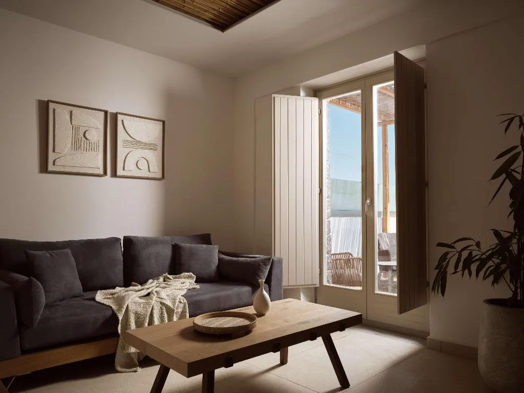 JUNIOR SUITE KING SIZE BED Room, Sea Breeze Santorini Beach Resort, Curio Collectio, Santorini