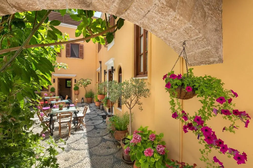 Terrace, Rodos Niohori Elite Suites, Rhodes