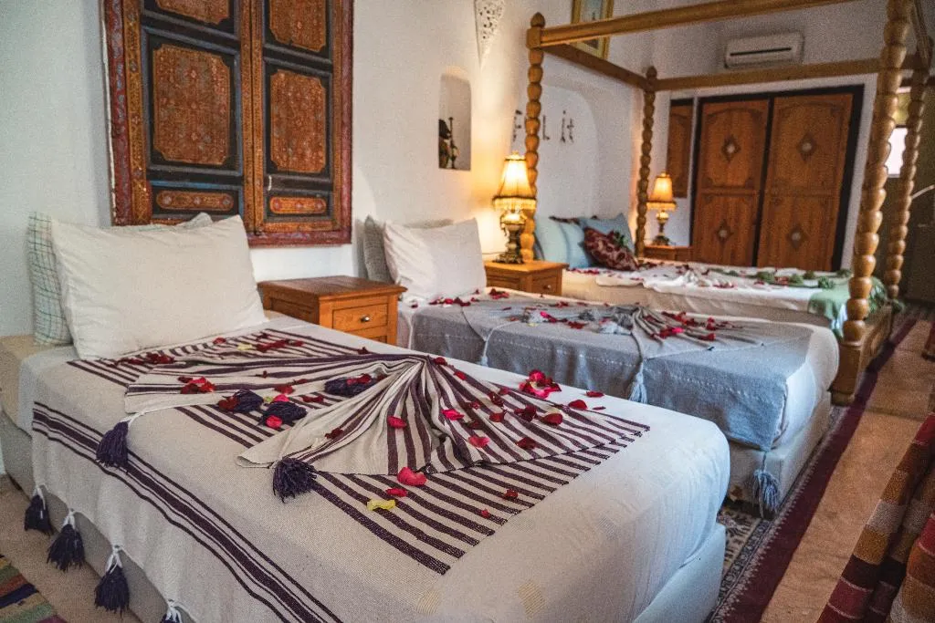 FAMILY ROOM TWO DOUBLE BEDS Room, Riad Dar El Bacha, Marrakech