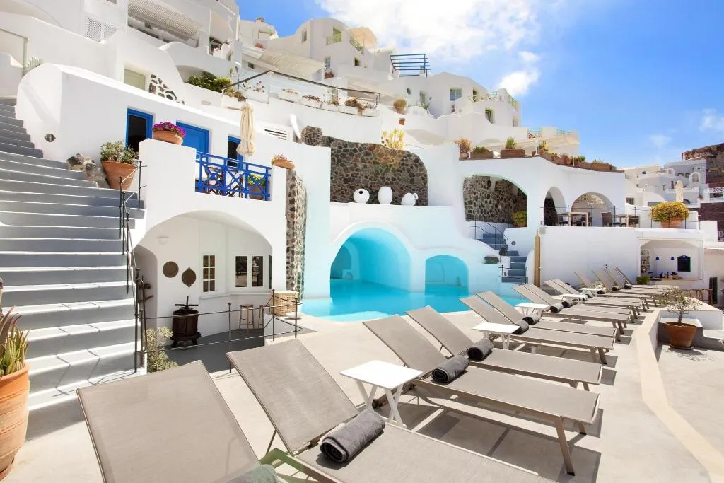 Pool, Esperas Houses Apartments, Santorini