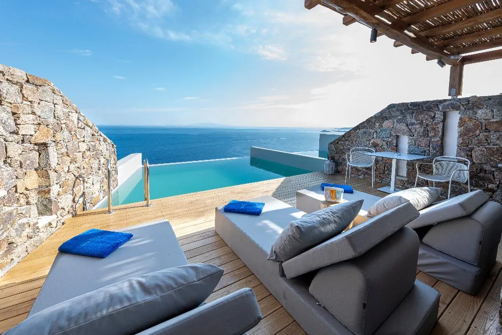 SUITE SEA VIEW WITH PRIVATE POOL Room, Alissachni Mykonos, Mykonos