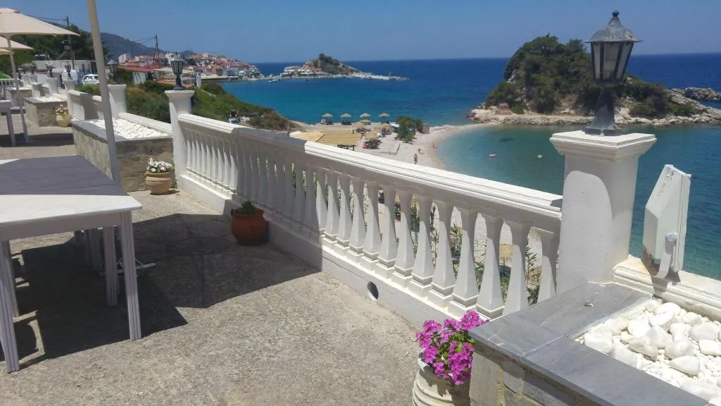Terrace, Sunrise Beach, Samos