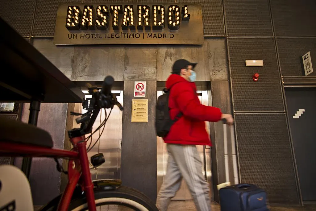 Lobby, Bastardo Hostel, Madrid