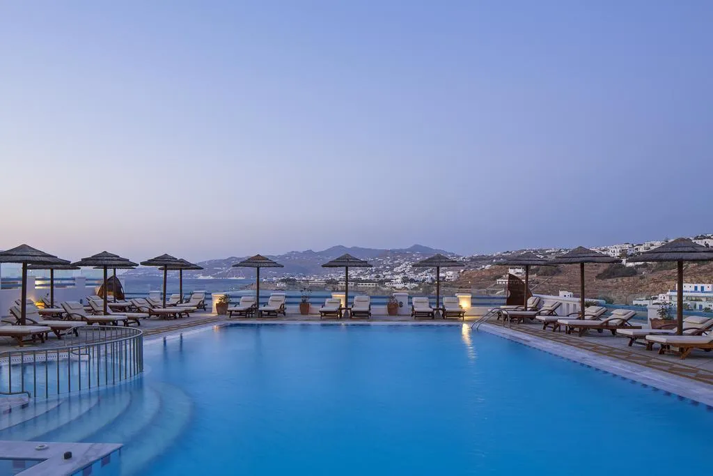 General view, Grand Beach, Mykonos
