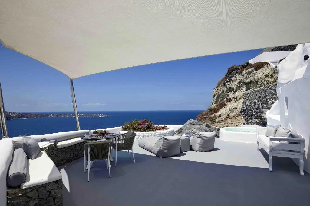 Terrace, Marizan Caves & Villas, Santorini, Santorini