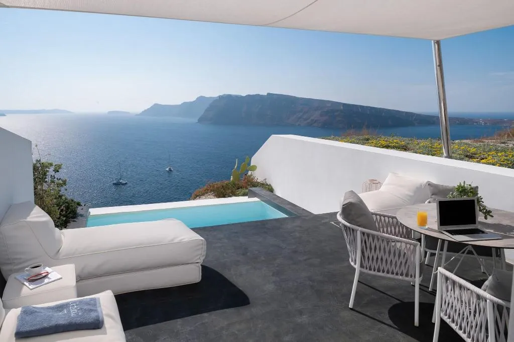 Terrace, Marizan Caves & Villas, Santorini, Santorini