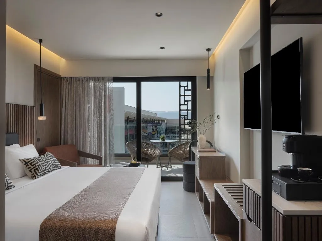 Double or Twin CLASSIC SEA VIEW Room, Rocca A Mare Heraklion - Handwritten Collection, Crete