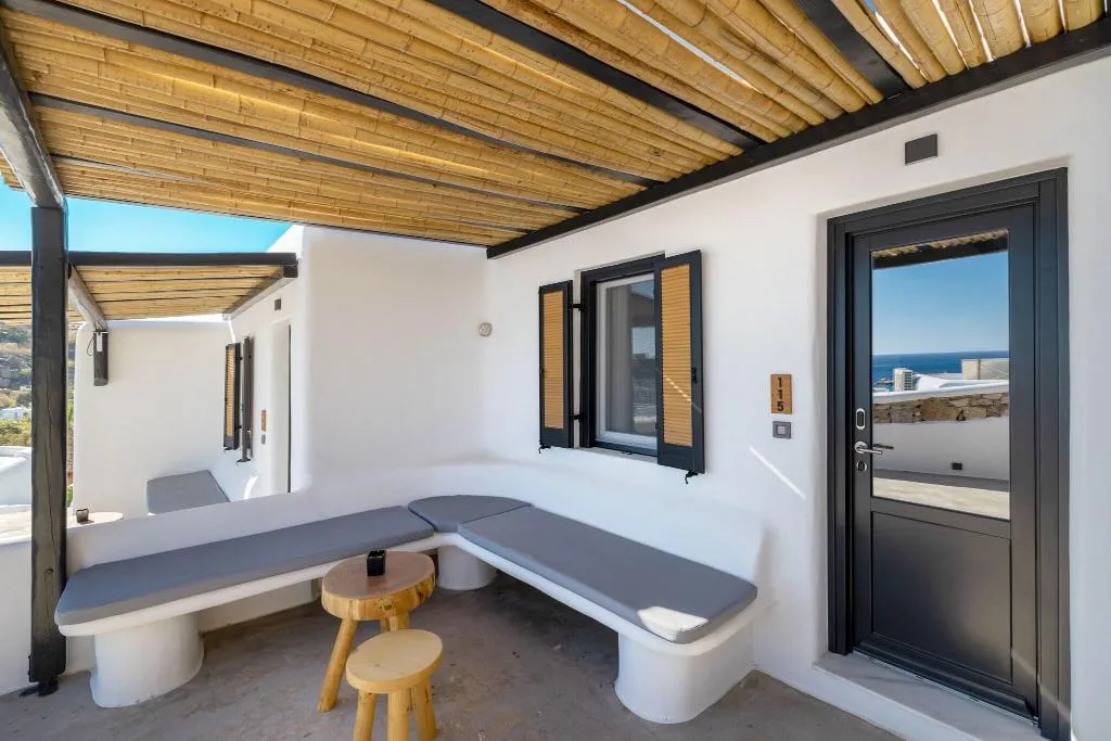 Terrace, Tropicana Hotel, Mykonos