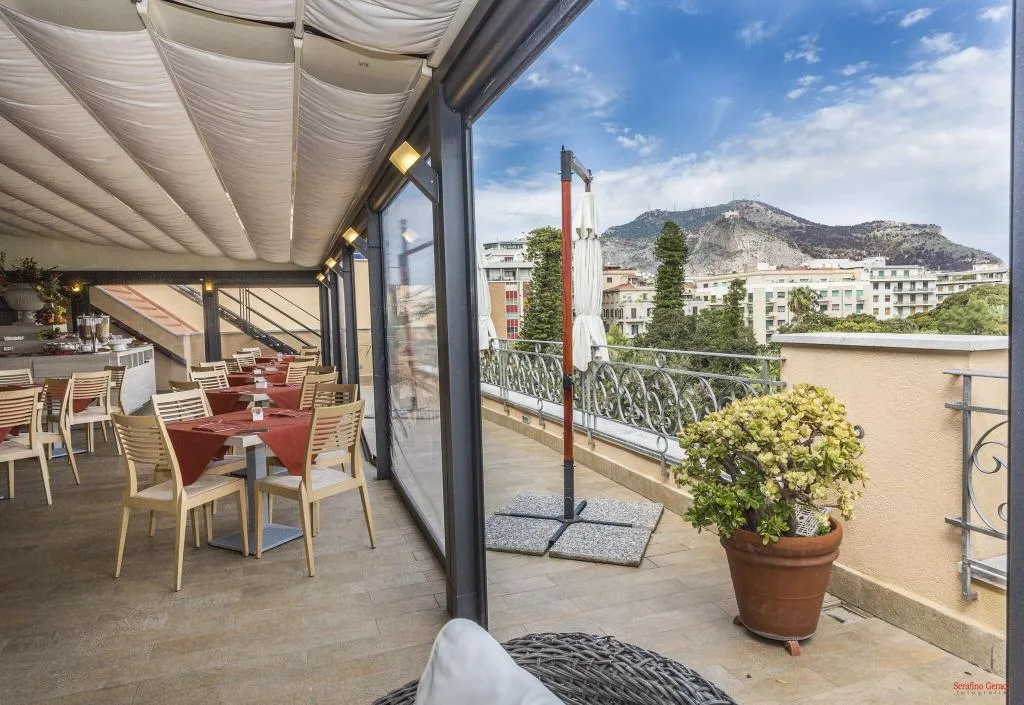 Restaurant, Hotel Giardino Inglese, Palermo