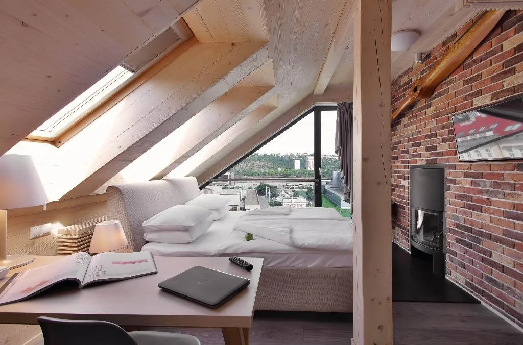 DOUBLE QUEEN SIZE BED Room, Absolutum Wellness Hotel Prague, Prague