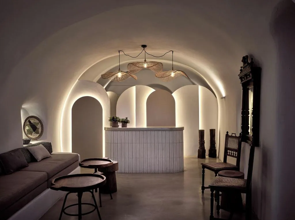 Lobby, Esperas Houses Apartments, Santorini