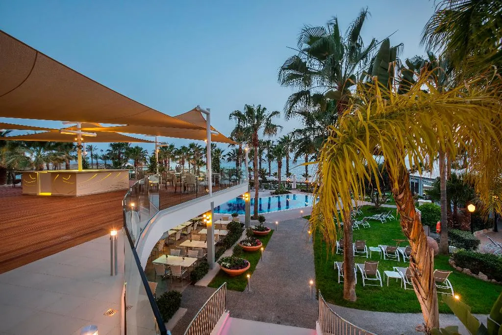 Terrace, Aquamare Beach Hotel & Spa, Cyprus