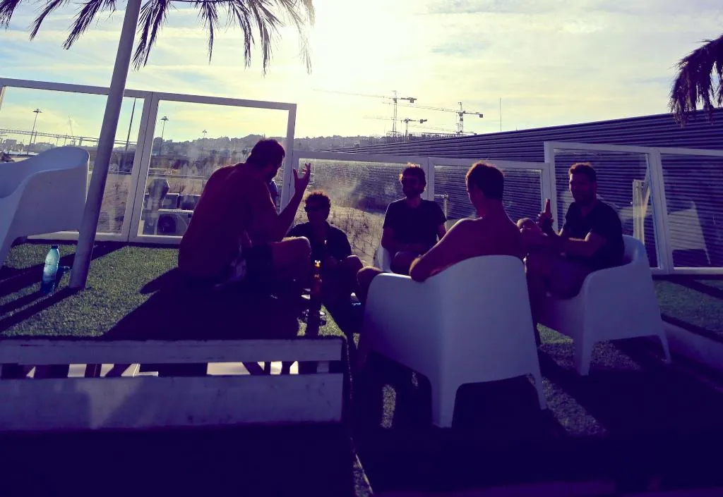 Terrace, Sunset Destination Hostel, Lisbon