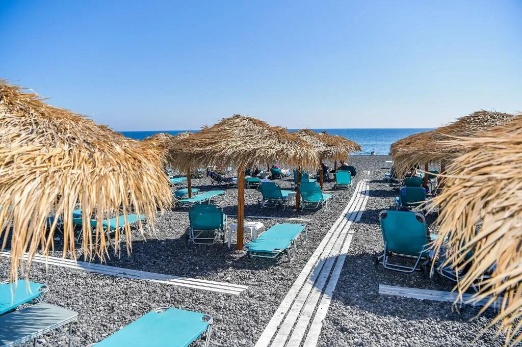 General view, Nostos Beach, Santorini