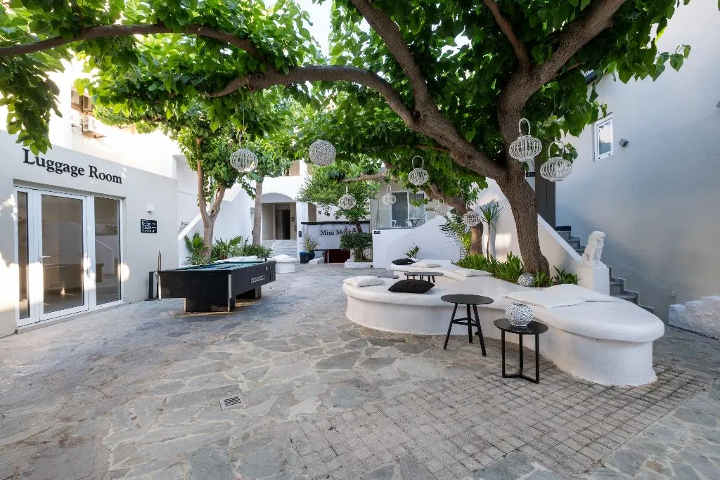 Terrace, Dimitrios Village Beach Resort, Crete