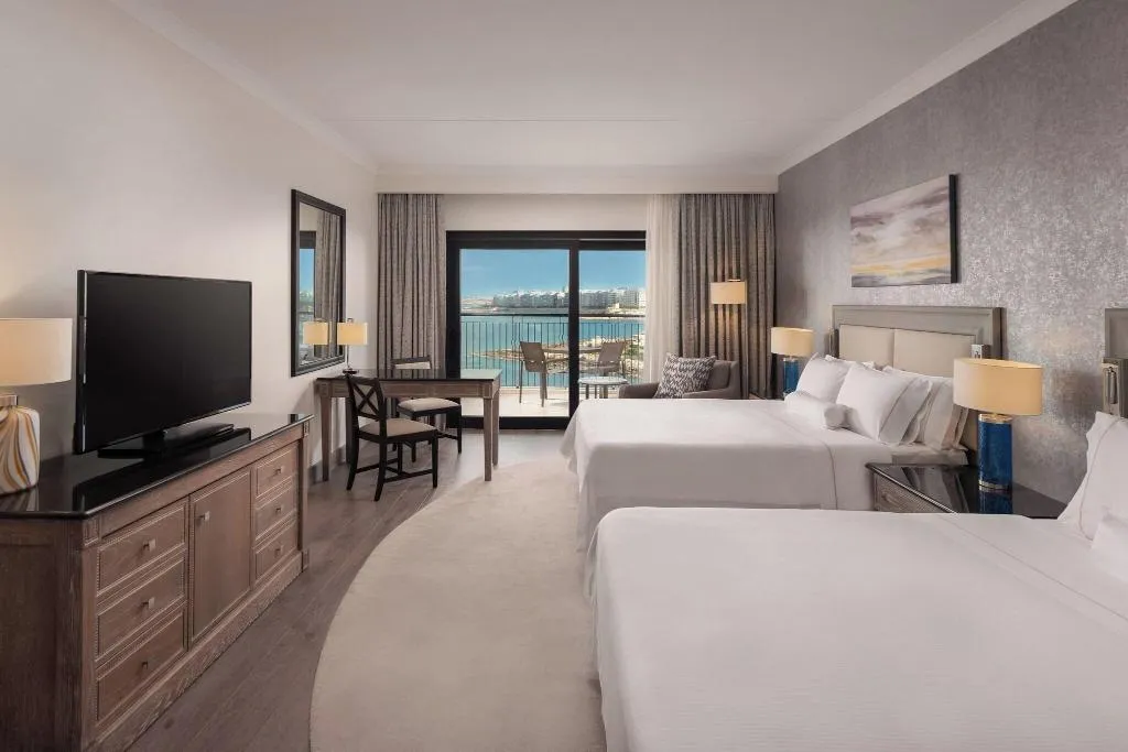 DOUBLE EXECUTIVE TWO QUEEN BEDS Room, Westin Dragonara Resort, Malta