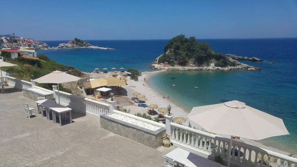 Terrace, Sunrise Beach, Samos