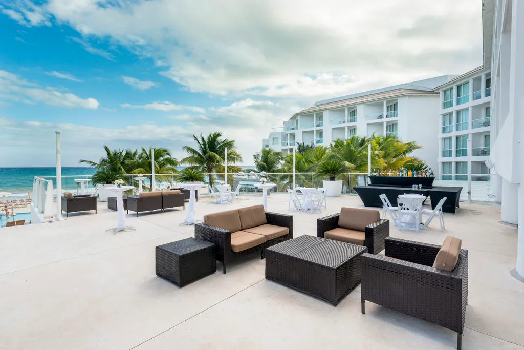 Terrace, Playacar Palace All Inclusive, Cancun Area
