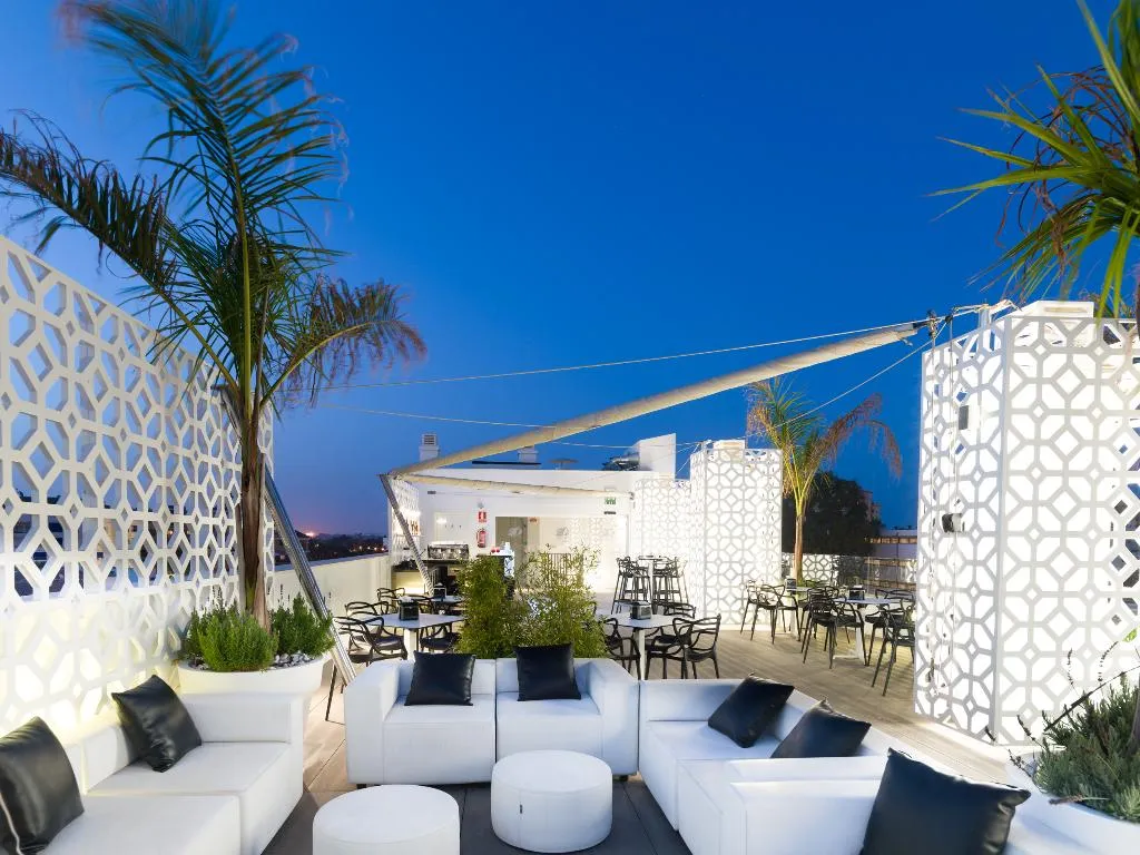 Terrace, Costa Del Sol Torremolinos Hotel, Costa Del Sol