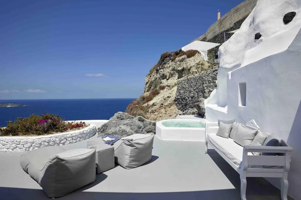 Terrace, Marizan Caves & Villas, Santorini, Santorini