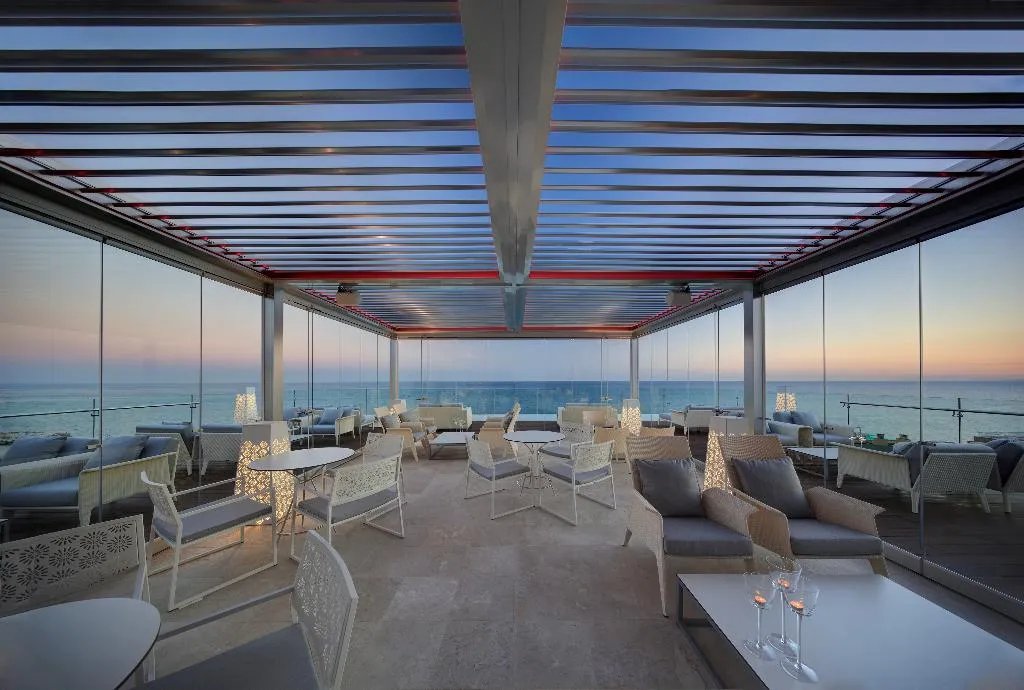 Terrace, Amàre Beach Hotel Marbella, Costa Del Sol