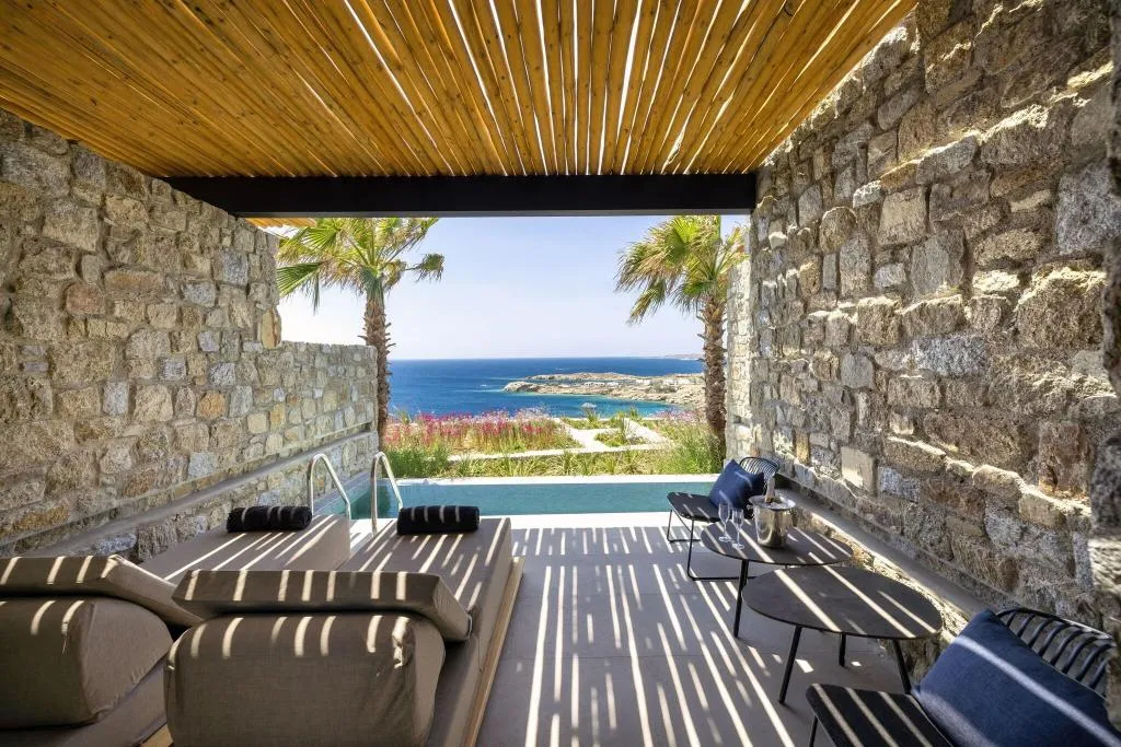 Terrace, Tropicana Hotel, Mykonos