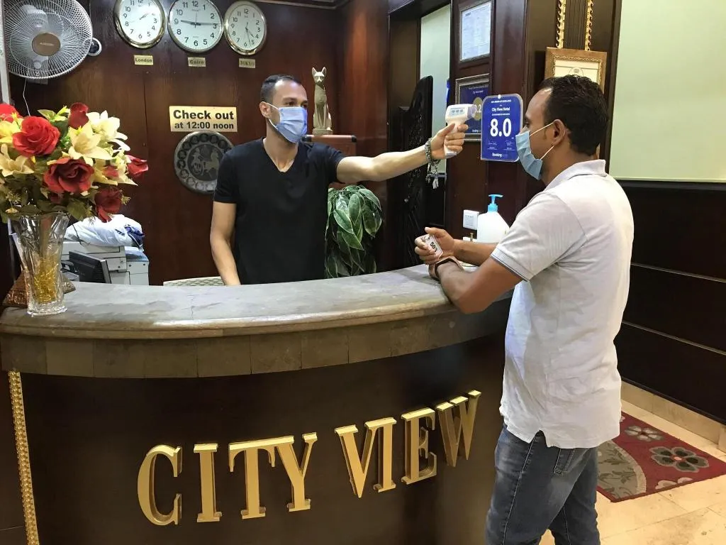 Lobby, City View Hotel, Cairo